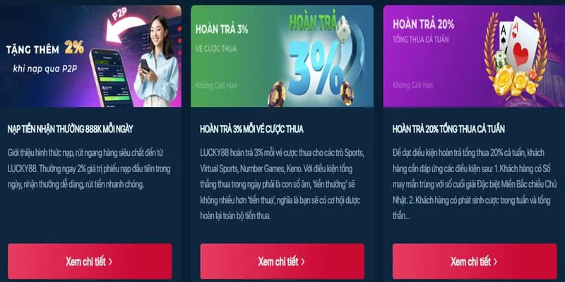 Hình ảnh giao dịch nạp rút tiền an toàn tại lucky888 chính thức